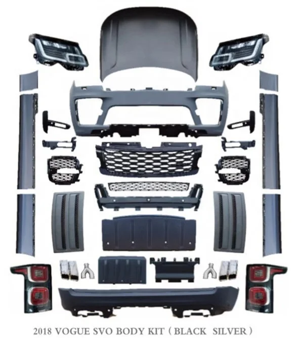 Autobiography SVO Body Kit for  2013-2017  Range Rover Vogue L405 Upgrade to 2018-2020 Facelift view 6