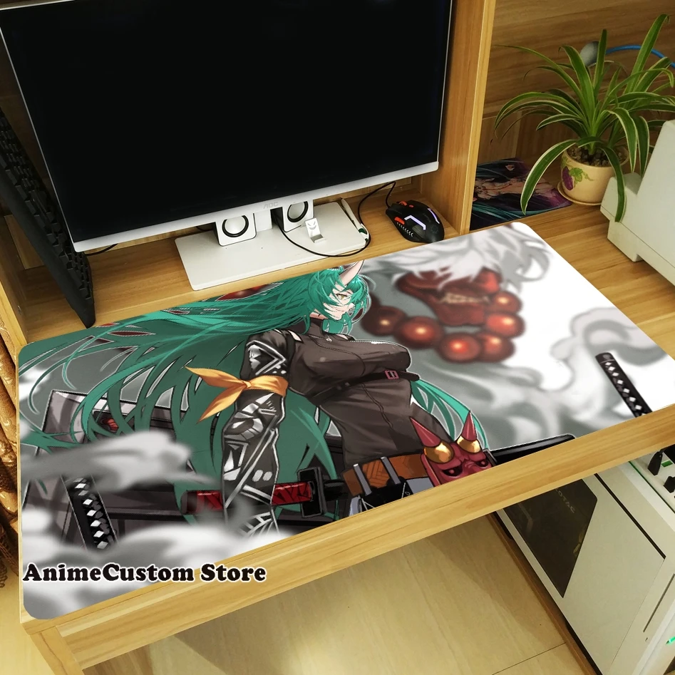 Game Anime Arknights Hoshiguma Theme Mouse Pad Laptop Mice Mat Table Keyboard Mat Thicken Playmat Otaku Cosplay Gift