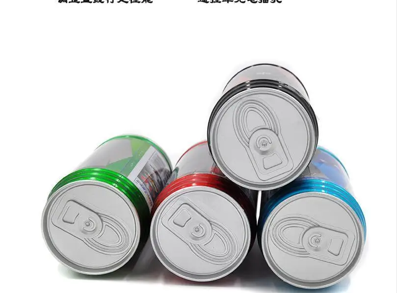 Hot Sale 8 Style Coke Can 1/63 mini drift RC led light Radio Remote Control Micro Racing Car Kid\'s desktop Toys Gifts