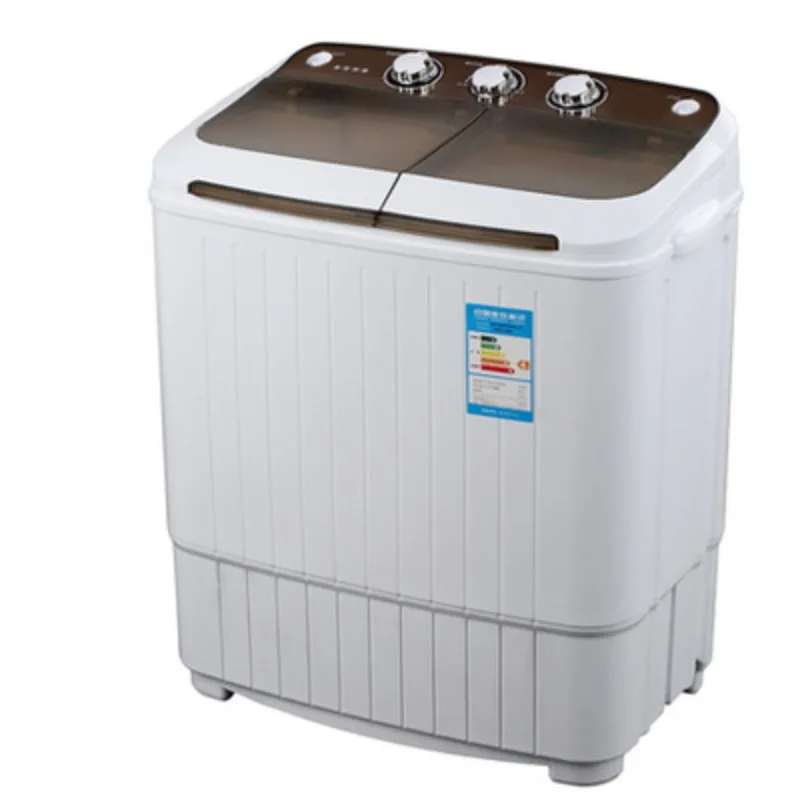 5KG Semi Automatic Washing Machine Top Load Stainless Steel Twin Tub Washing Machine for Household and Hotel Use New Condition