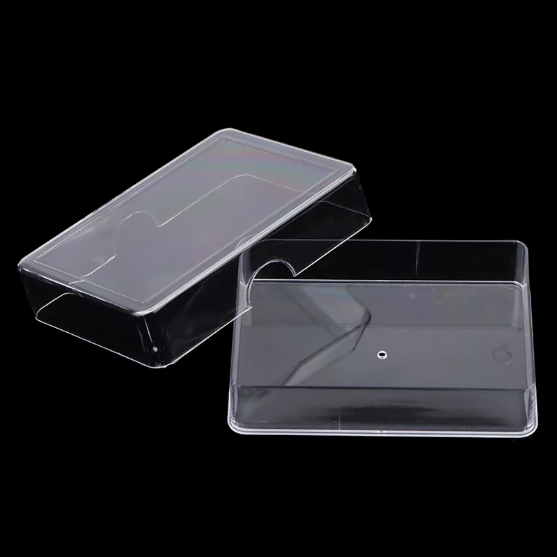 

1PC Empty Storage Box For Game Card Transparent Playing Card Box Trading Card Case Card Storage Box Card Organizer Card Case