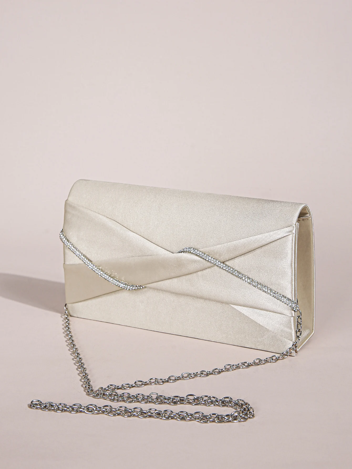 

Hand Clutch Bag, Evening Clutch Bag For Women, Sparkling Crystal Rope Ruched Handbags, Glitter Envelope Purse For Party Girl,Wom