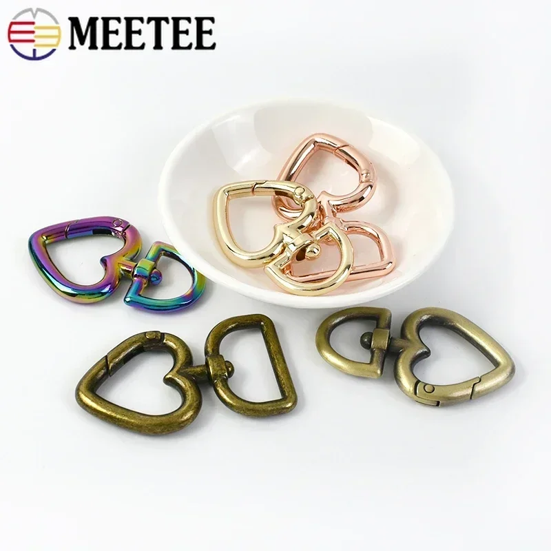 5/10/20Pcs 20/13mm Metal Bag Buckle Carabiner Trigger Snap Clip Hook Keychain Webbing Strap Belt Clasps DIY Hardware Accessories