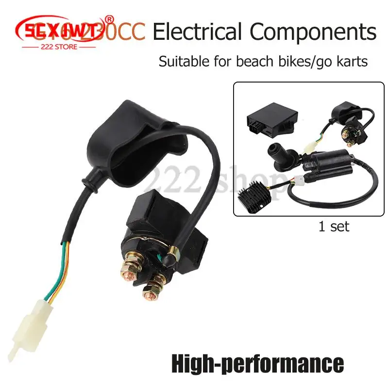 

Стабильные и надежные аксессуары для пляжного велосипеда GY6 230CC, электрическая сборка двигателя, воспламенитель, высоковольтный релейный выпрямитель