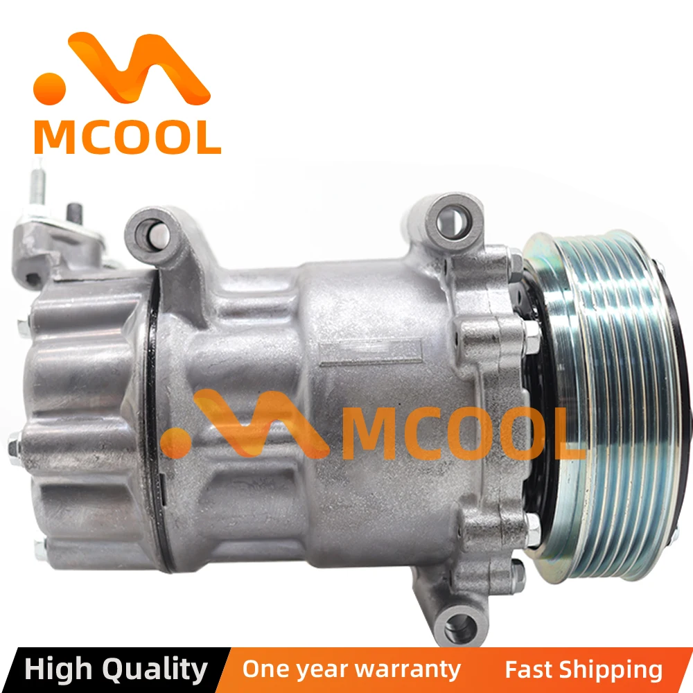 For SD6V12 Air Conditioning Compressor CITROEN C2 C3 BERLINGO PEUGEOT 206 307 9655191580 6453XJ 6453QG 6453QE 6453QH 1450 1908