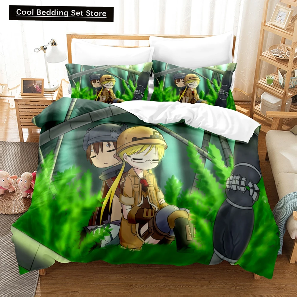 

3D Anime Made in Abyss Bedding Sets Duvet Cover Set With Pillowcase Twin Full Queen King Bedclothes Bed Linen For Home Textiles