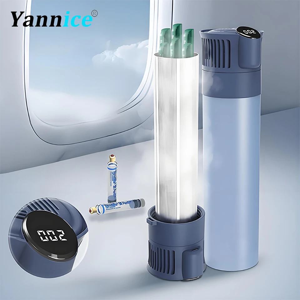 Portable Insulin Cooler with Display Automatic Temperature Control on Power Connection USB Charging Car Cooling Cup TSA Approved