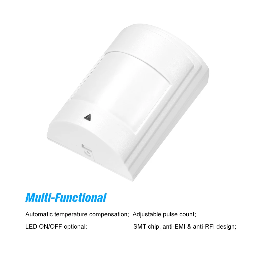 Security Alarm System Wired PIR Motion Sensor Passive Infrared Detector for Home Burglar Intrusion Prevention Detector