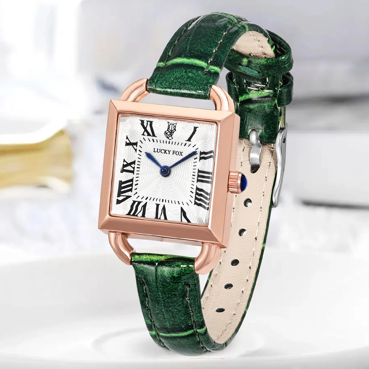Luxury And Fashionable Women's Watch Set Pu Leather Strap Women's Quartz Watch Women's Gift