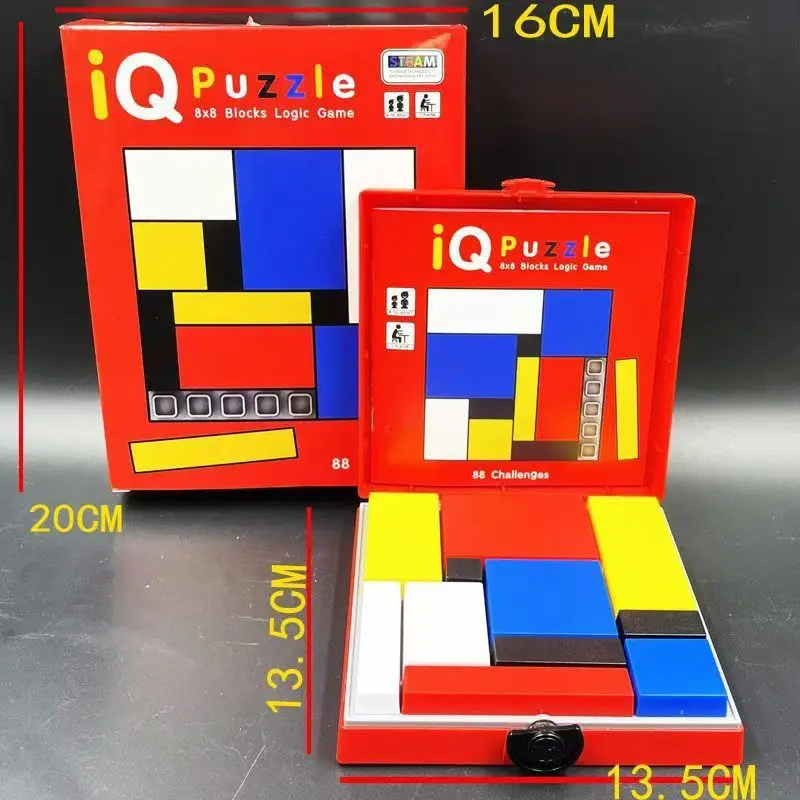 Lieblings-Brettspiele für meinen Sohn, IQ-Rätsel, 88 Herausforderungen, geistiges Kinderspiel, tragbare Blöcke, Spielzeug, logisches Puzzle, Denkaufgabe