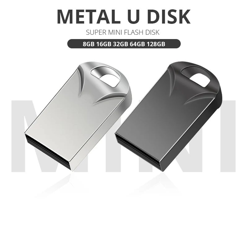 USB 2.0ミニ高速フラッシュドライブ,128GB, 64GB, 32GB, 16GB, 8GB