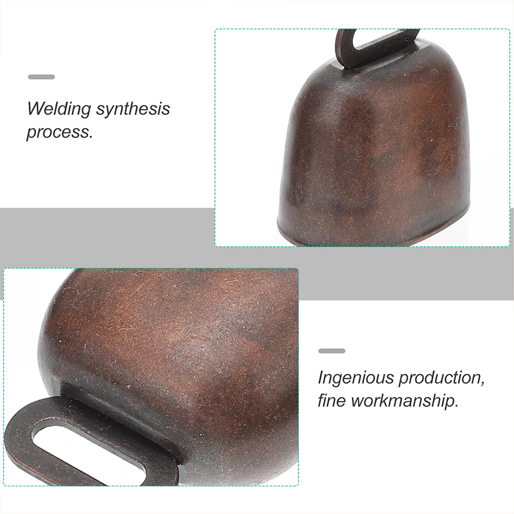 

6pcs Cowbell Jewelry Accessories Copper Metal Vintage Small Cattle Bells Pet Crafting DIY Decor Craft Supplies
