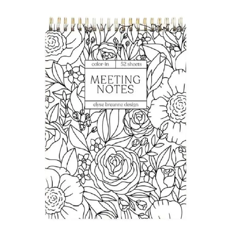 Voltvibe-Color-In Spiral Notebook & For Classroom Checklists Planer Book Tally Book