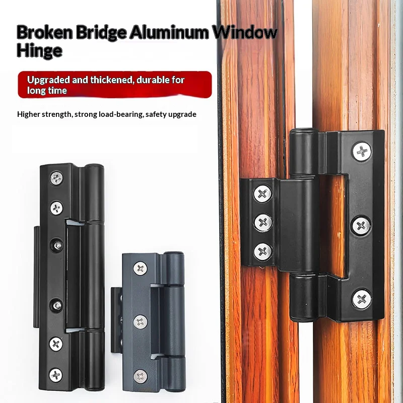 Vintage Aluminum Alloy Door Window Hinges Bridge-Cut Aluminum Casement Window Joints for Home Decorative Hardware