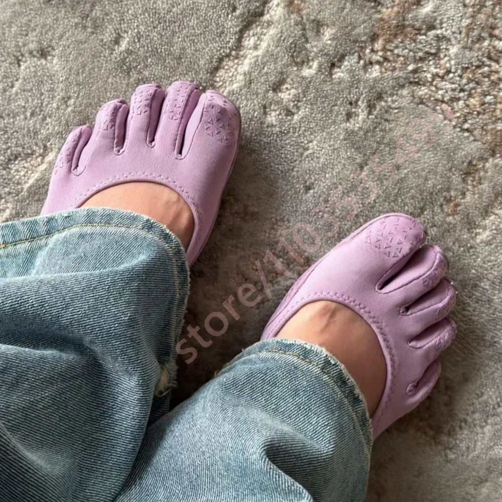 Fashion Women's Five Fingers Barefoot Shoes 2026 Summer Strap Toe Shoes for Yoga Dance Outdoor Sports Lightweight Flat Mary Jane