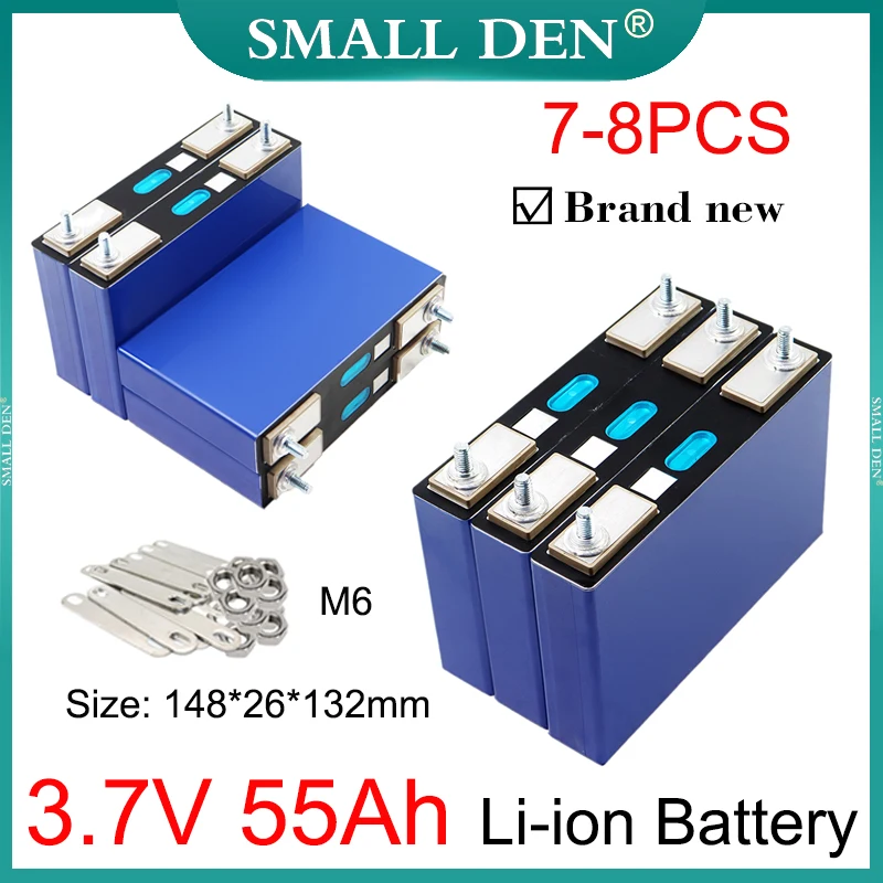 

7-8 шт., литиевая батарея 3,7 в 55 Ач, 55000 мАч