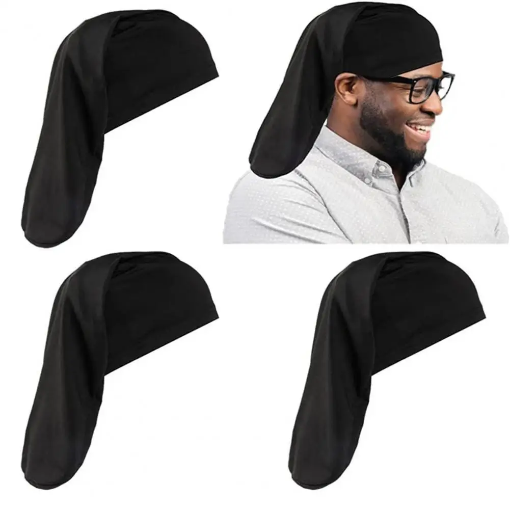 Dreadlock Hat Set Spandex Dreads Hat 2/5 Pcs Dreadlock Hats Set Elastic Lightweight Long Tail Head Wraps Unisex for Sleeping