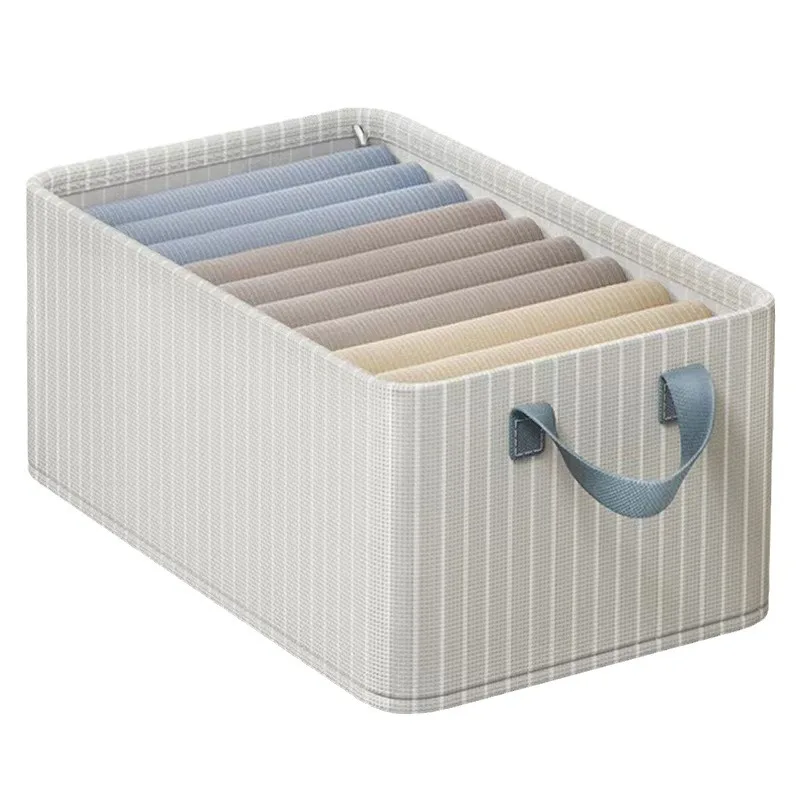 Foldable Clothes Storage Bag Large Capacity Cotton Quilt Moisture Dustproof Storage Box Portable Wardrobe Clothes Organizer