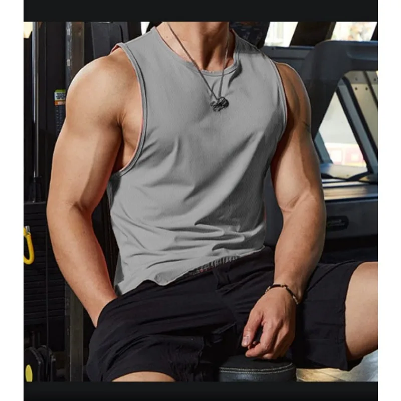 Marathon quick drying sports vest men sleeveless camisole running training basketball loose fitness golf vest