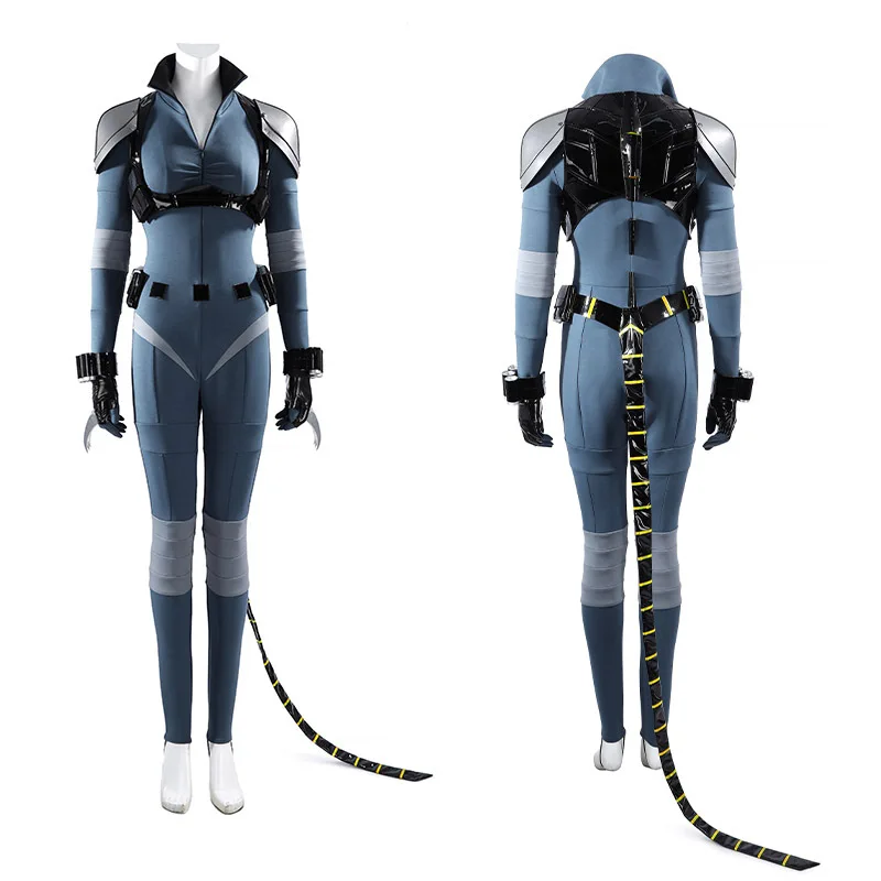 

Selina Kyle Cat Cosplay Costume Sexy Women Catsuit Jumpsuit with Vest Tail Full Set Halloween Christmas Outfit