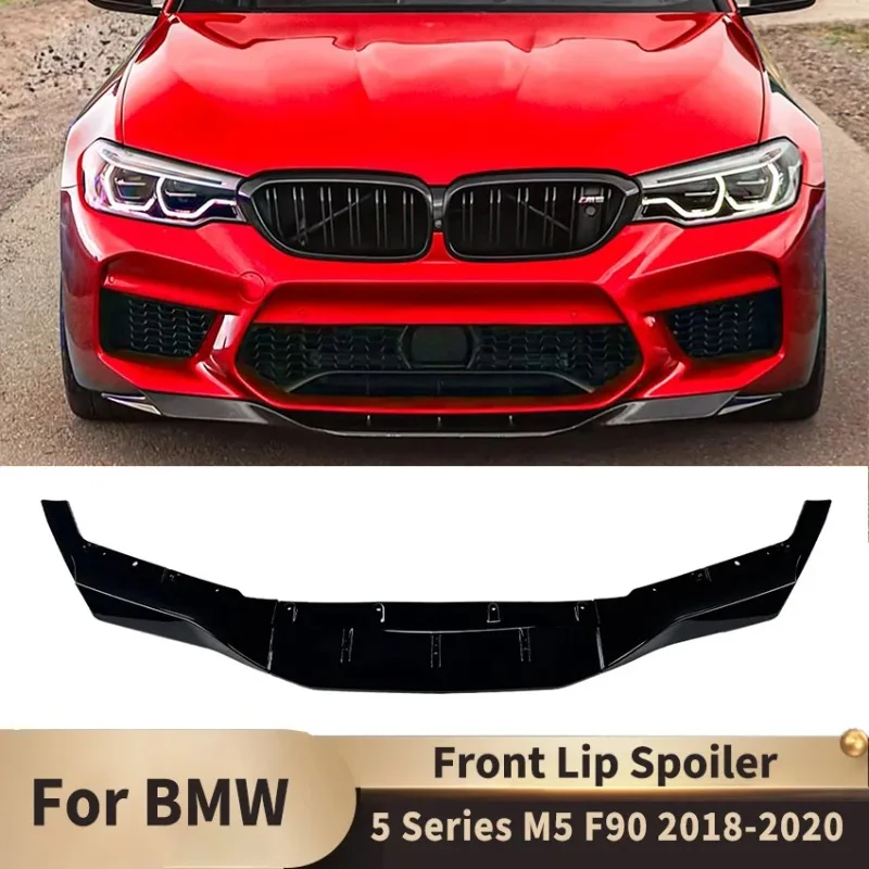 

Front Bumper Lip Splitter Spoiler BodyKit for BMW 5 Series M5 F90 2018-2020 Front Shovel Skirt Board Protector Cover Accessories