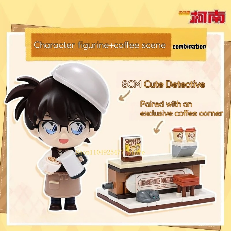 Enlightenment Keeppley Blocks Detective Conan Coffee Shop Series Kuroba Kaito Rachel Moorem Assembled Model Toys Kids Gifts