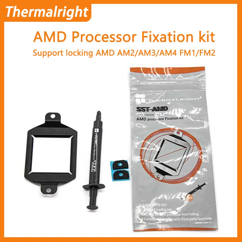 

Кронштейн Thermalright SST-AMD для предотвращения падения процессора, задняя пластина SS2 с фиксатором давления и комплектом силиконовой смазки TF7
