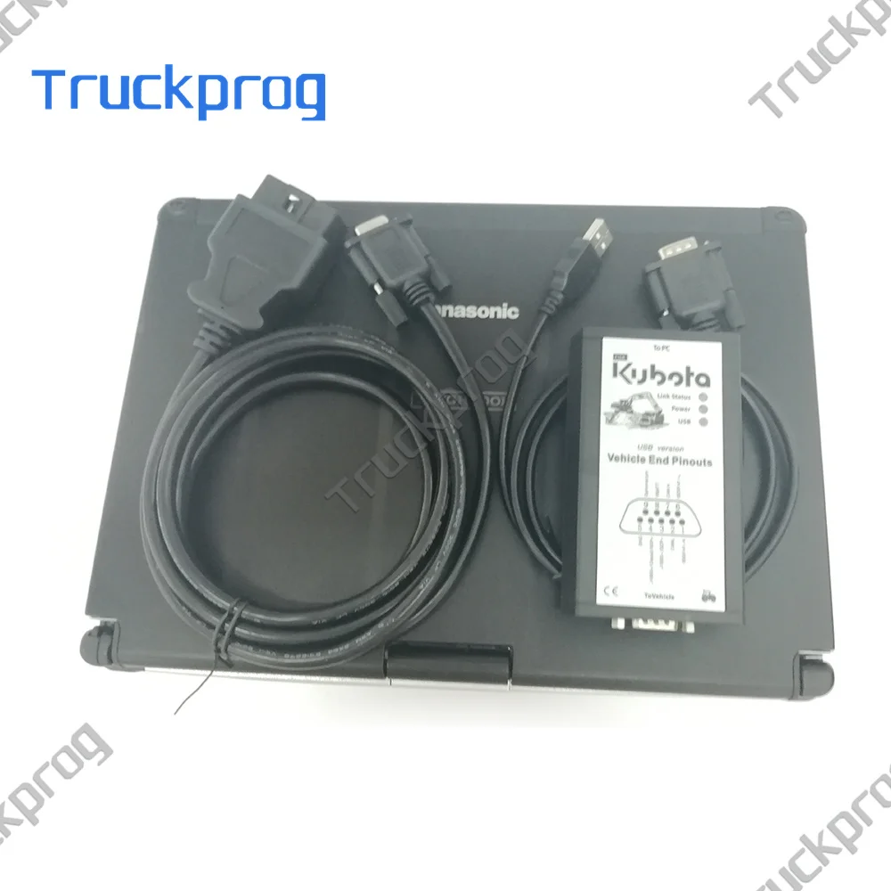 

For Kubota agriculture constrution machine diagnostic scanner tool Diagmaster For Takeuchi Python interface with Laptop CF c2