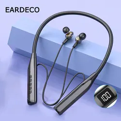 EARDECO 4 Speakers Wireless Headphones Bass Bluetooth Headphone Neckband Earphones Stereo V5.2 Hifi Headphone Headset with Mic