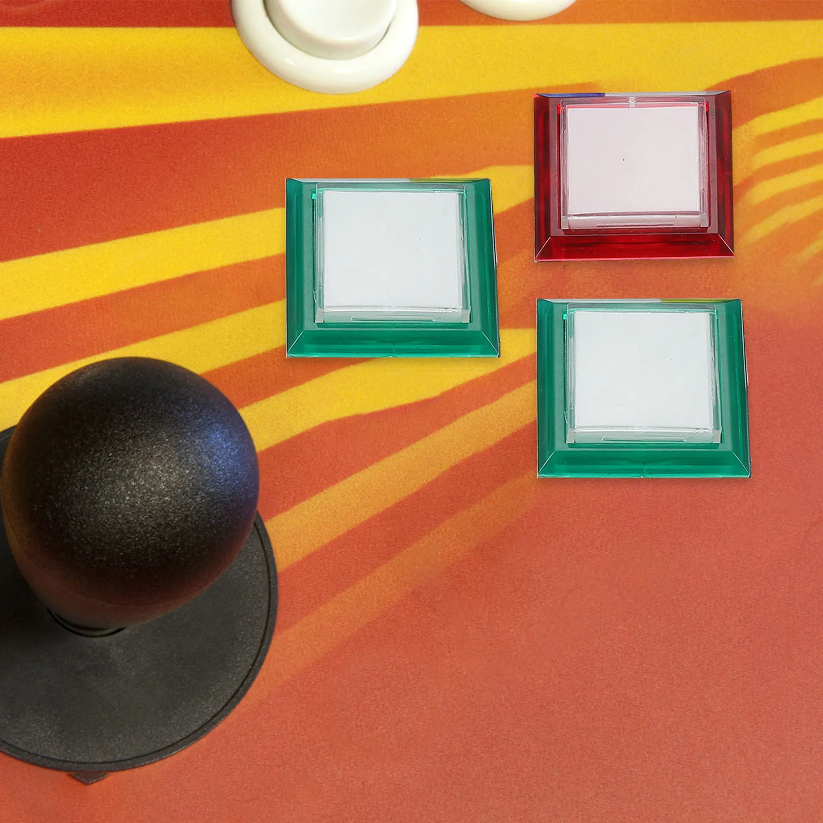 

5Pcs Game Machine Switch Plastic Rectangular Buttons Durable Push Buttons for Arcade Household Use Arcade Button