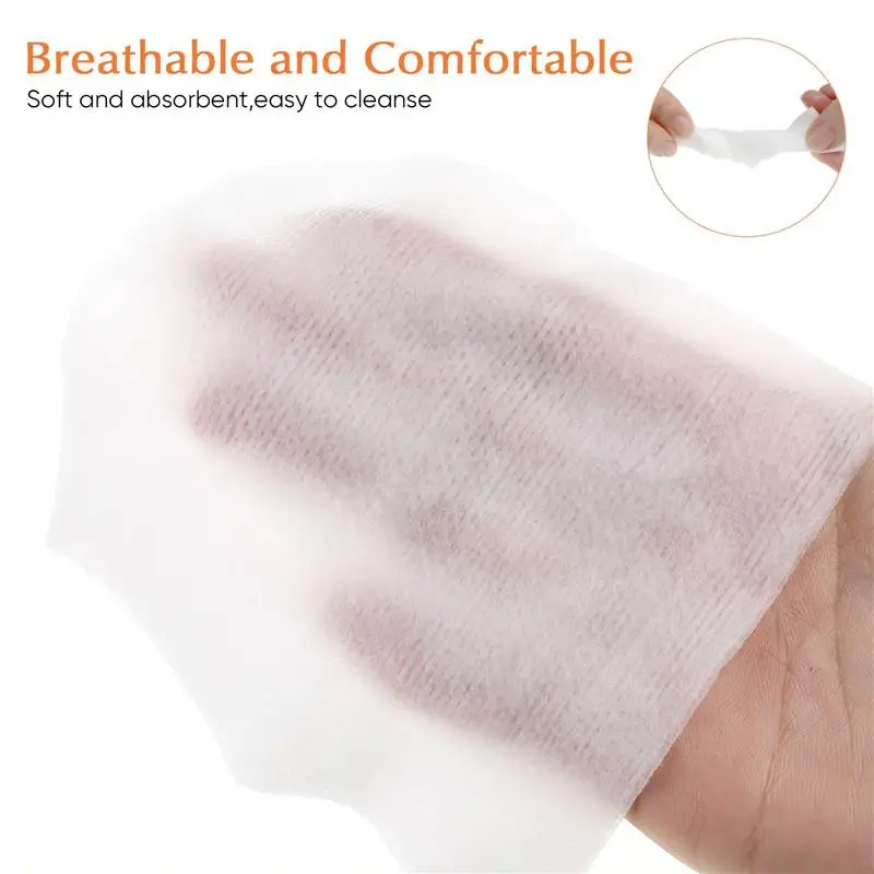 200pcs 100pcs Disposable Makeup Cotton Wipes Soft Remover Pads Facial Cleansing Paper Wipe Pad Non Woven Gauze