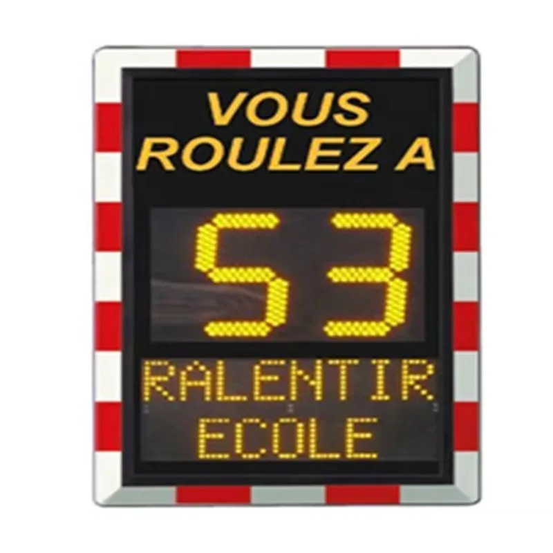 Factory Direct Traffic Speed Signs Led Solar Powered Radar Sign