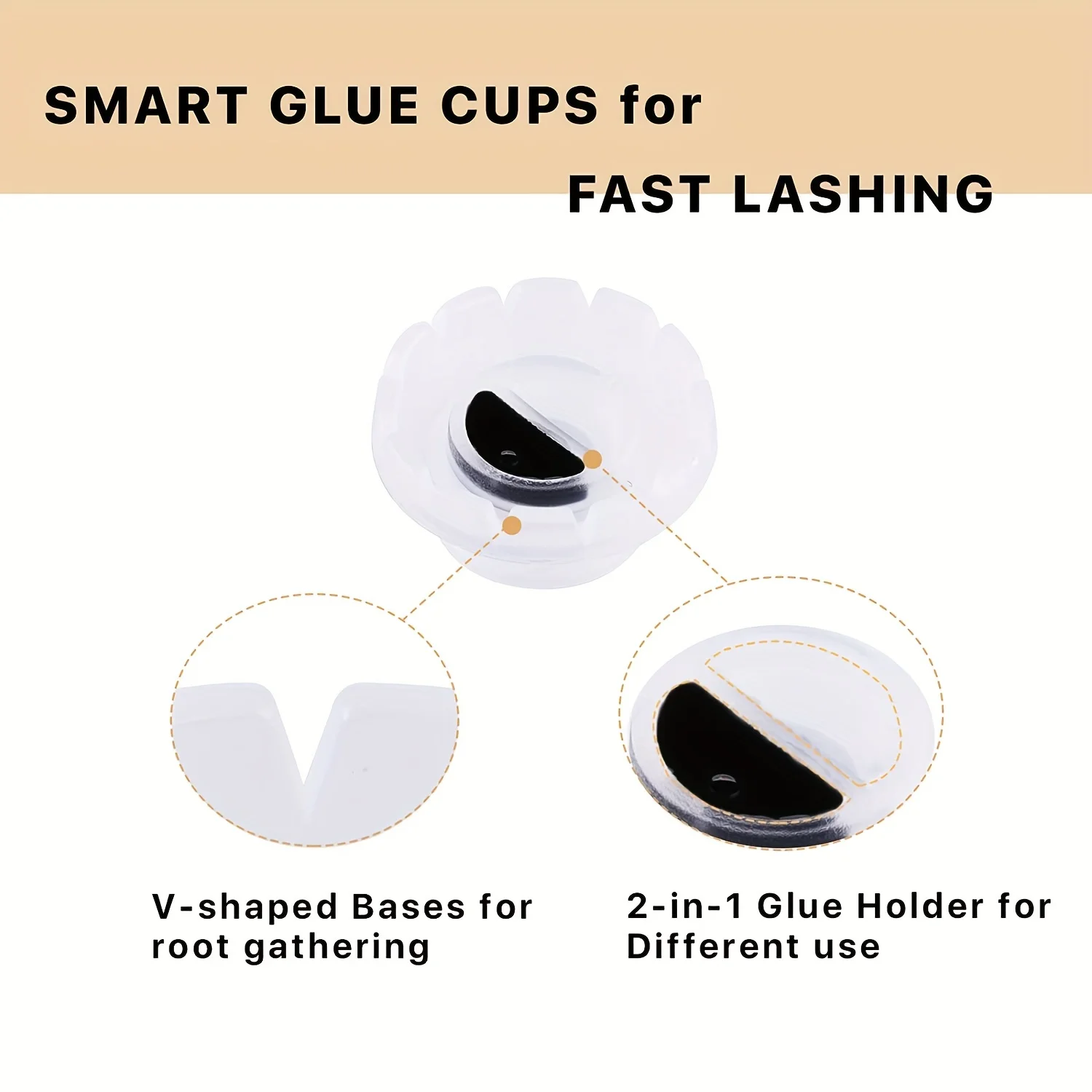 3-in-1 wimper mannequin hoofd make-up trainingsset - wimperverlenging lade, lijmringen, kristallen pallet - multifunctionele starter K