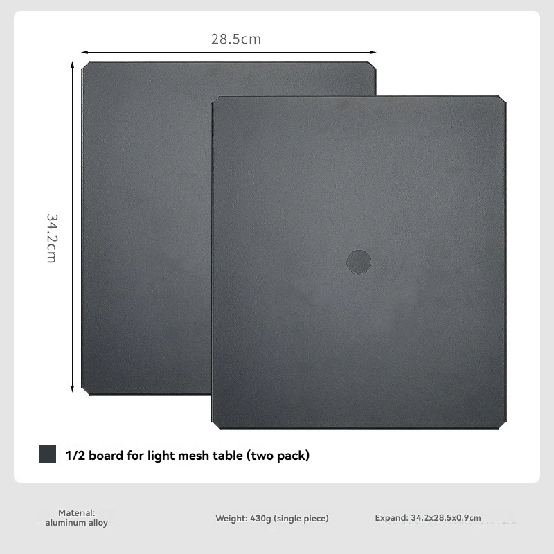 t-2359bk-2p-light-mesh-table-aluminum-alloy-1-2-plate-storage-table-board-outdoor-folding-table-expansion-panel
