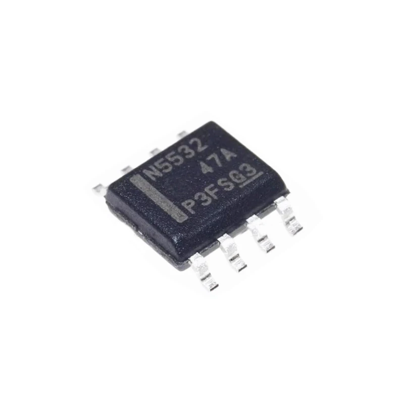 10pcs/lote NE5532DR Brand new and original NE5532 N5532 SOP8 Low noise dual op amp audio chip