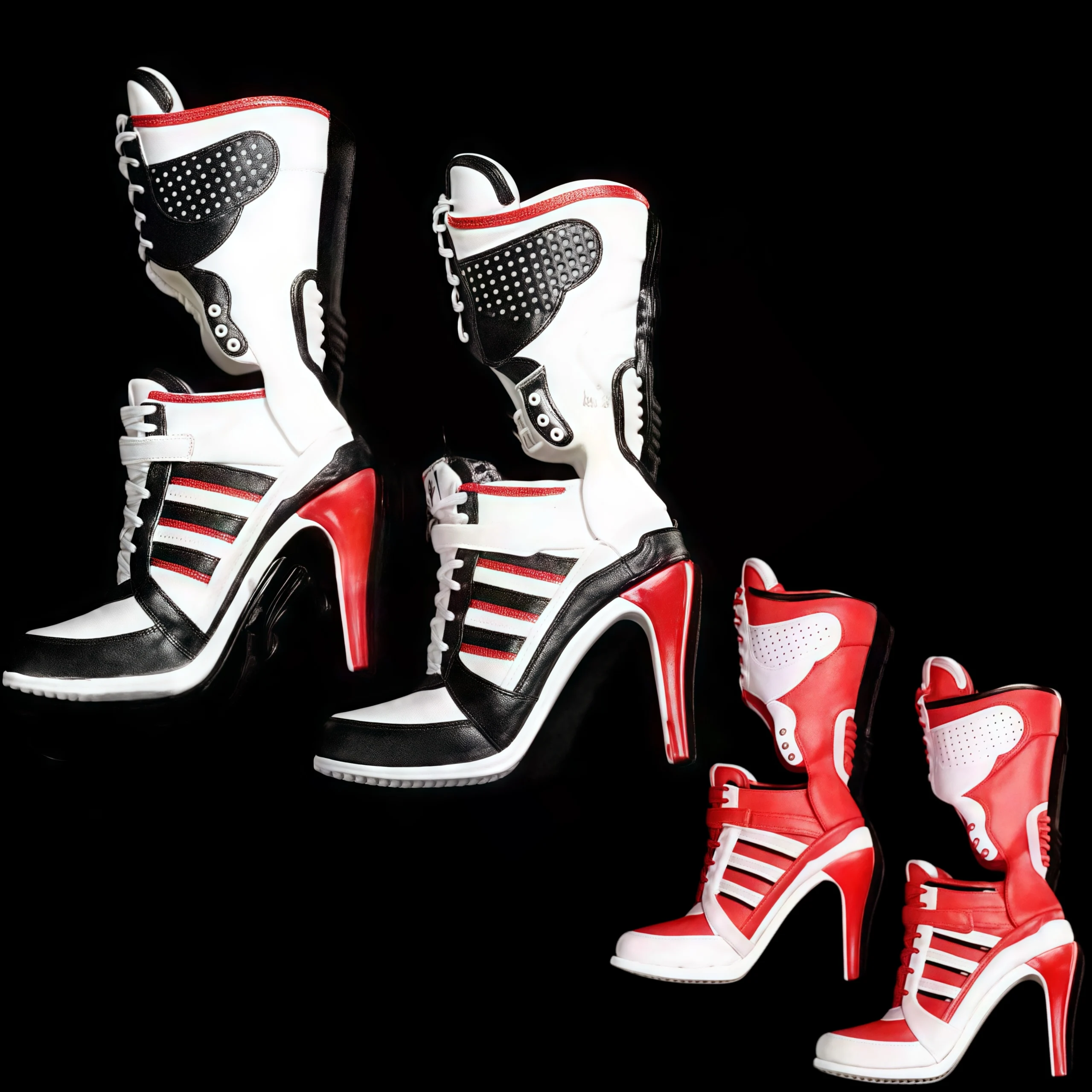 Quinn Cosplay Boots Shoes Woman's Boots Adult Halloween Carnival Party