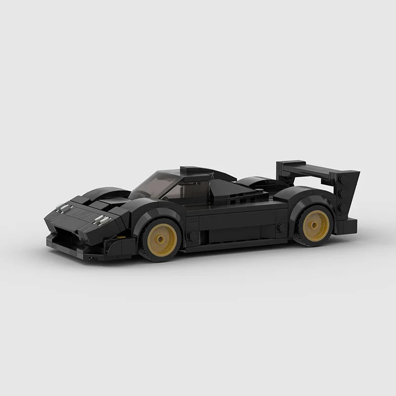 

Наборы строительных блоков MOC Black Sports Cars, конструкторы, подарки, игрушки для мальчиков, девочек и взрослых, 214 деталей