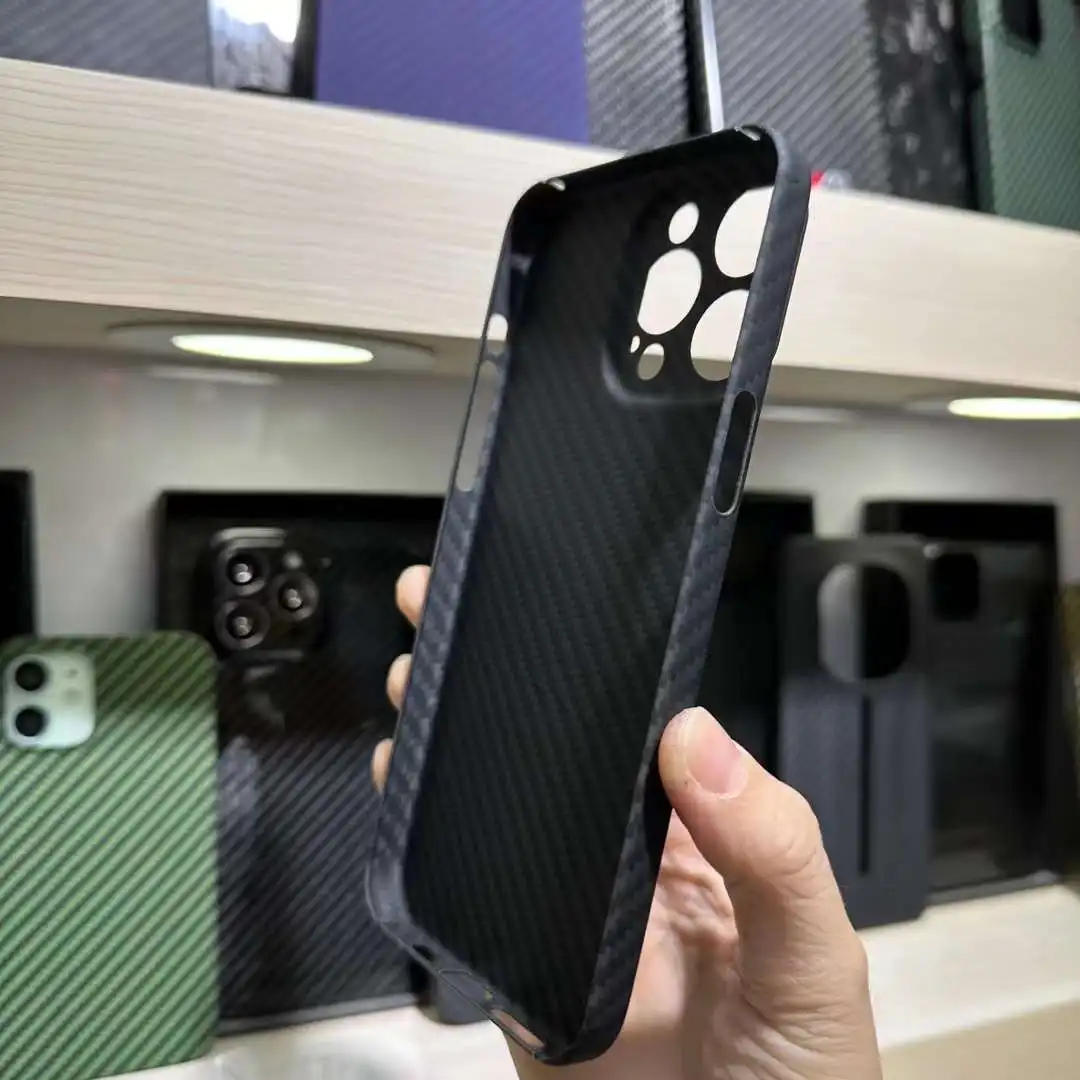 Carbon Fiber Case for IPhone15 Pro Max Case Aramid Fiber Materials Ultra-thin for IPhone 15 15Pro 15Plus Phone Cover Accessory