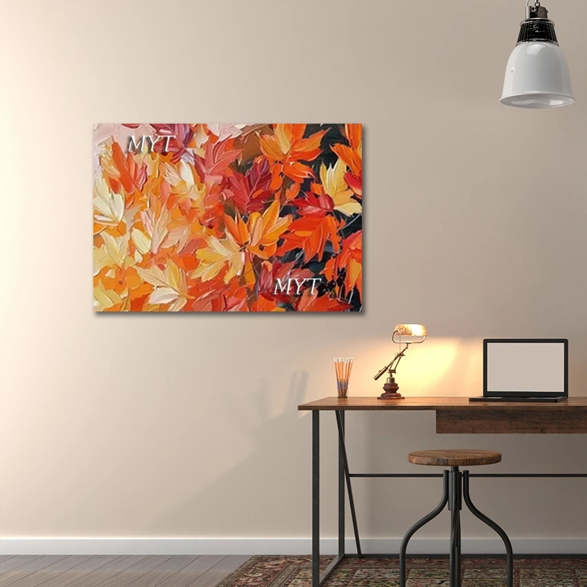 

Растительный абстрактный пейзаж, картина маслом, последнее поступление, художественные изображения вращения, безрамное украшение на холсте, стена