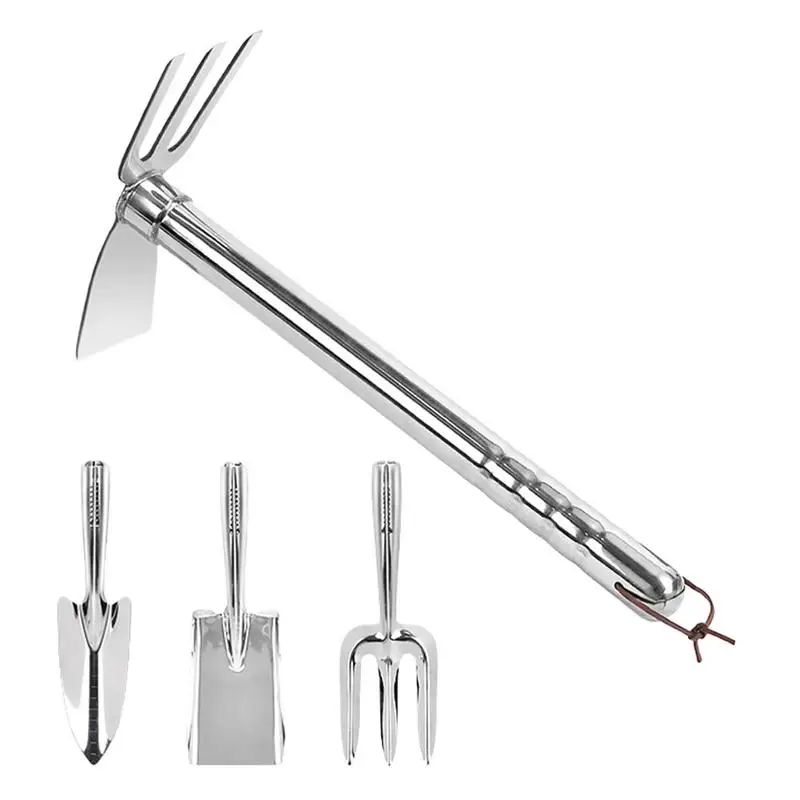 

Garden Tool Set Stainless Steel Plant Digger Portable Garden Tools Set Of 4 For Yard Lawn Vegetable Planting Soil Aeration Farm