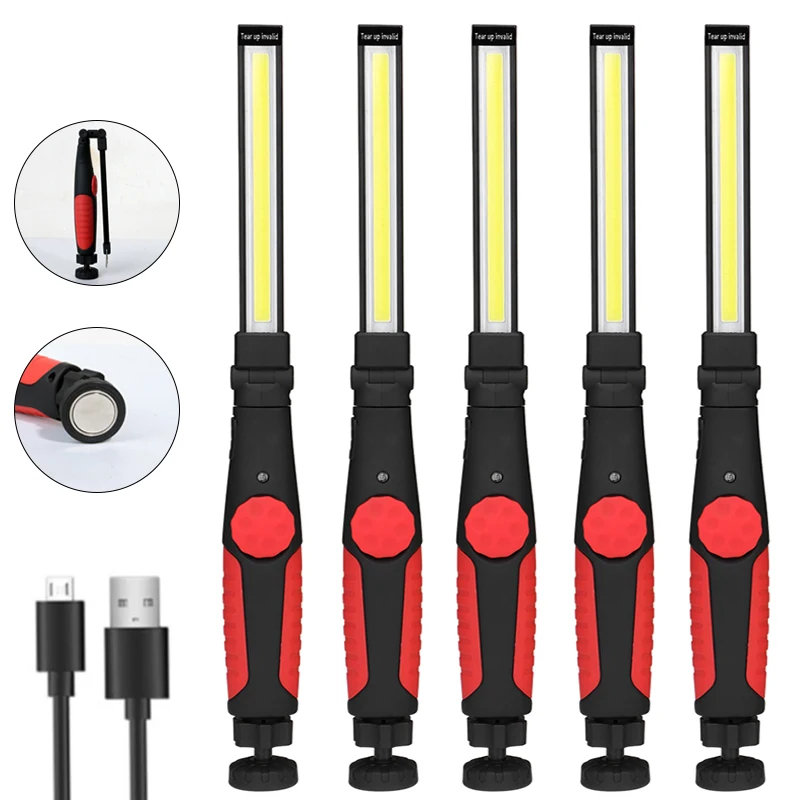 

Фонарик светодиодный Аккумуляторный с магнитным крючком, USB