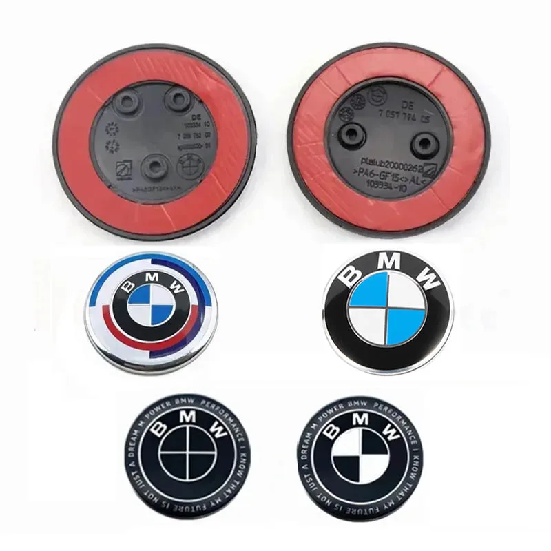 

1P 81mm 2pins 3pins Car Emblem Front Bonnet Hood Rear Trunk Emblem For BMW 50th Anniversary Logo F10 F20 F30 F32 F34 51147057794