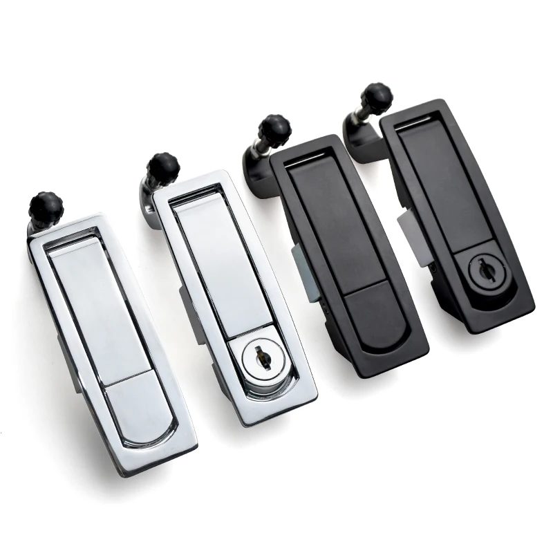 Cabinet Plane Lock Security RV Lever Panel Push Button Panel Lock with Distribution Box Compression Trigger Lock Latch