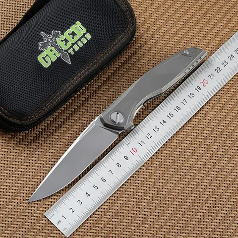 Green Thorn Astrum FP Bearing Folding Knife VG10 Blade Material TC4 Titanium Alloy Handle Outdoor Camping Portable EDC Tool