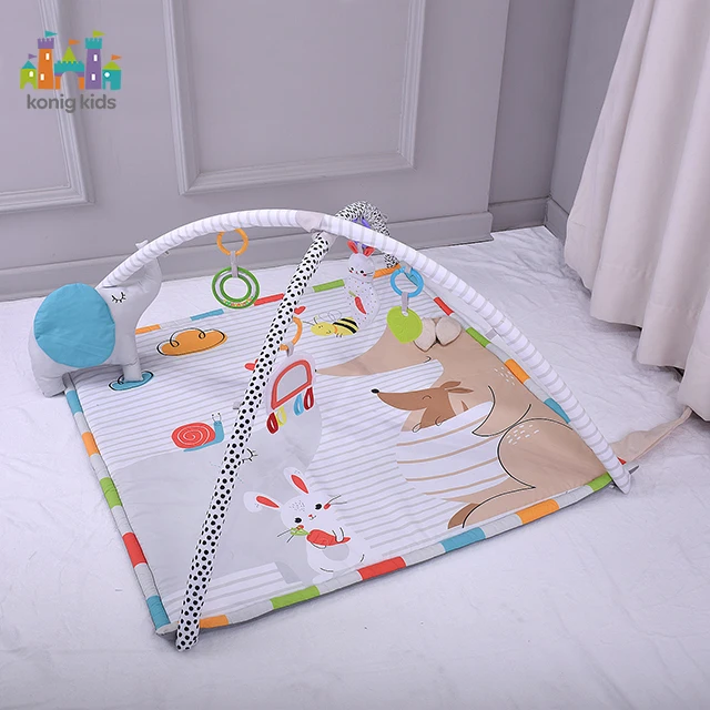 Konig mainan matras mainan bayi, matras mainan anak-anak 0 6 bulan, dapat dilipat untuk bayi