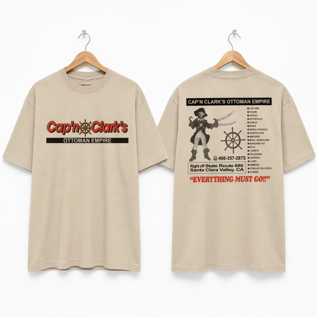 Backrooms Movie T-shirt Chiwetel Ejiofor Cap'n Clark's Ottoman Empire Shirt Summer Men's Women's T-Shirt Y2k Casual Tee Unisex