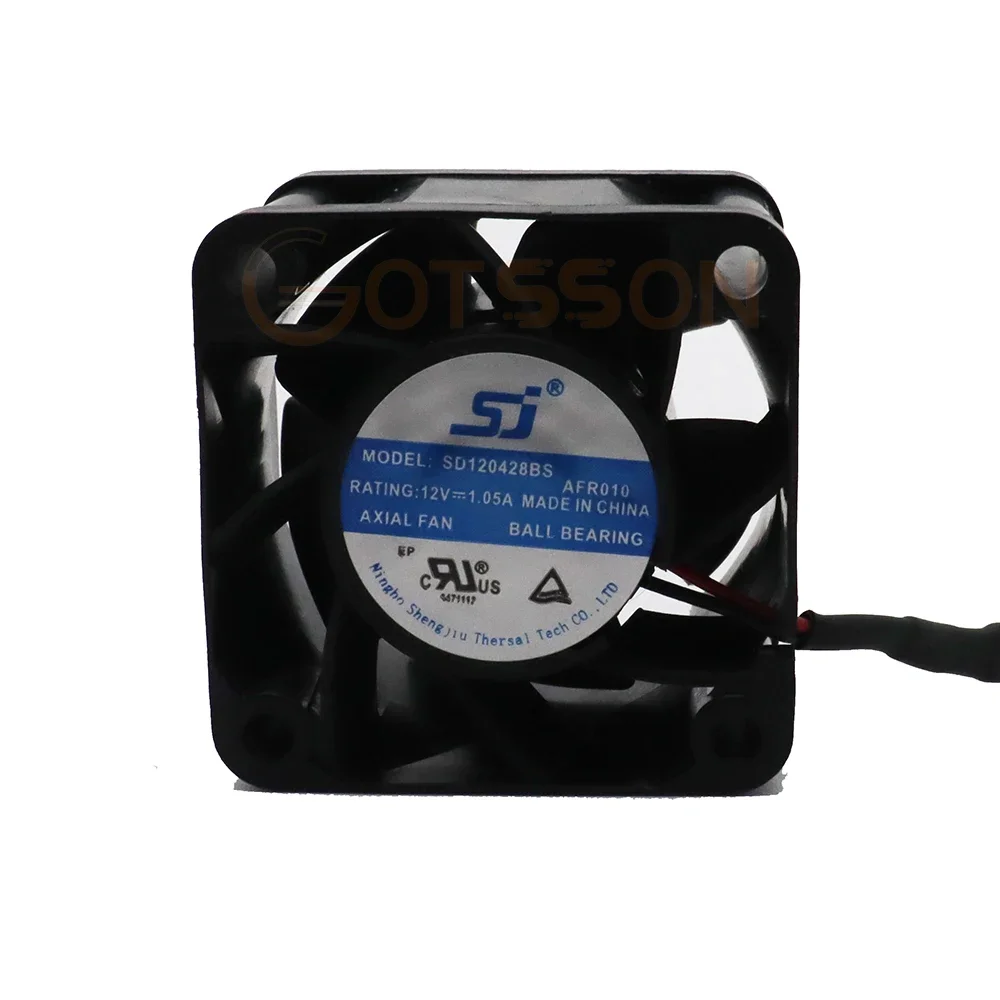 new for 40mm Cooling Fan SD120428BS AFR009 DC 12V 1.05A 4028 4CM 2wires 40X40X28mm 2p High Speed Fans