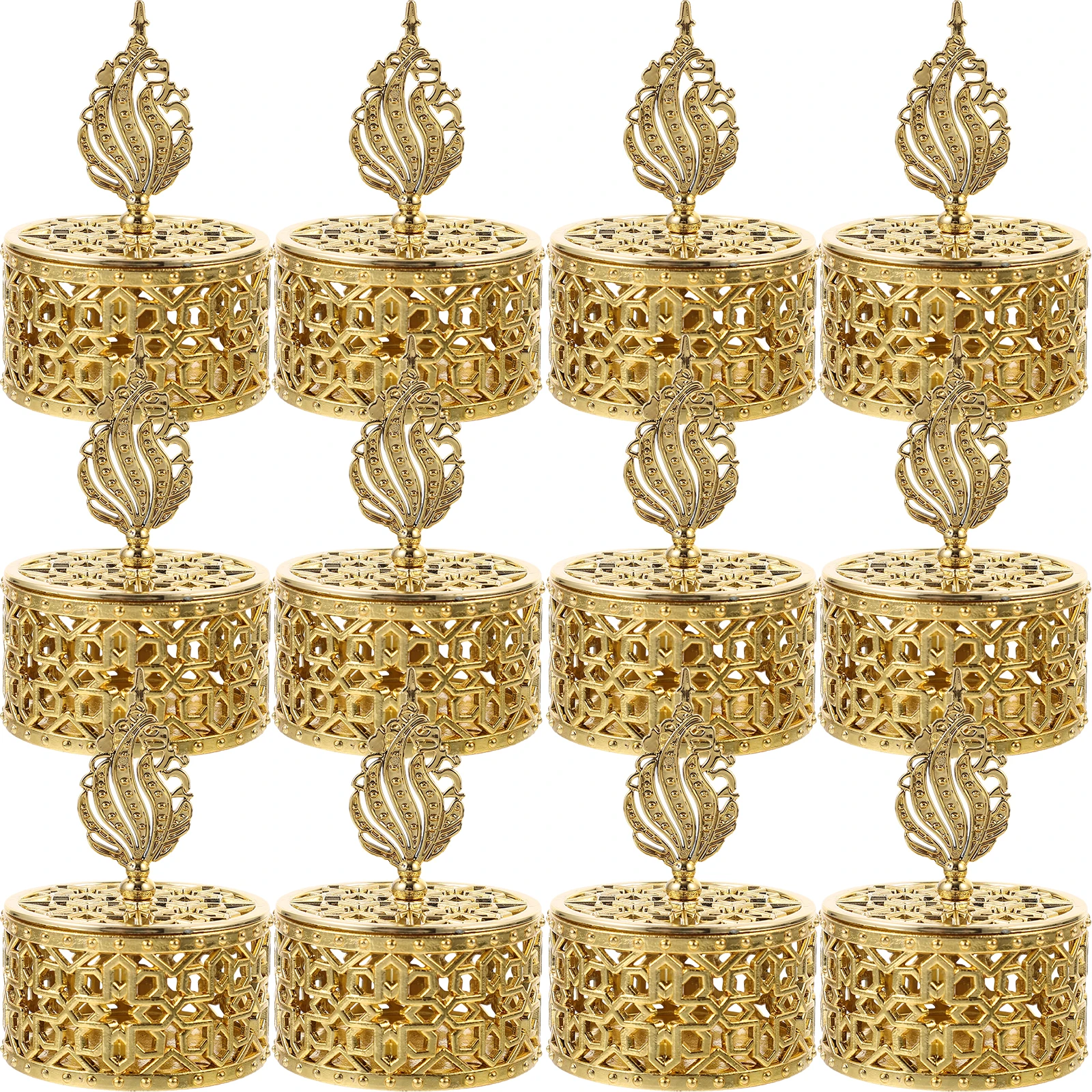 

12pcs Candy Box Hollow Visible Internal Party Favor Small Boxes Holders Plastic Treat Banquet Gifts Packaging Storage