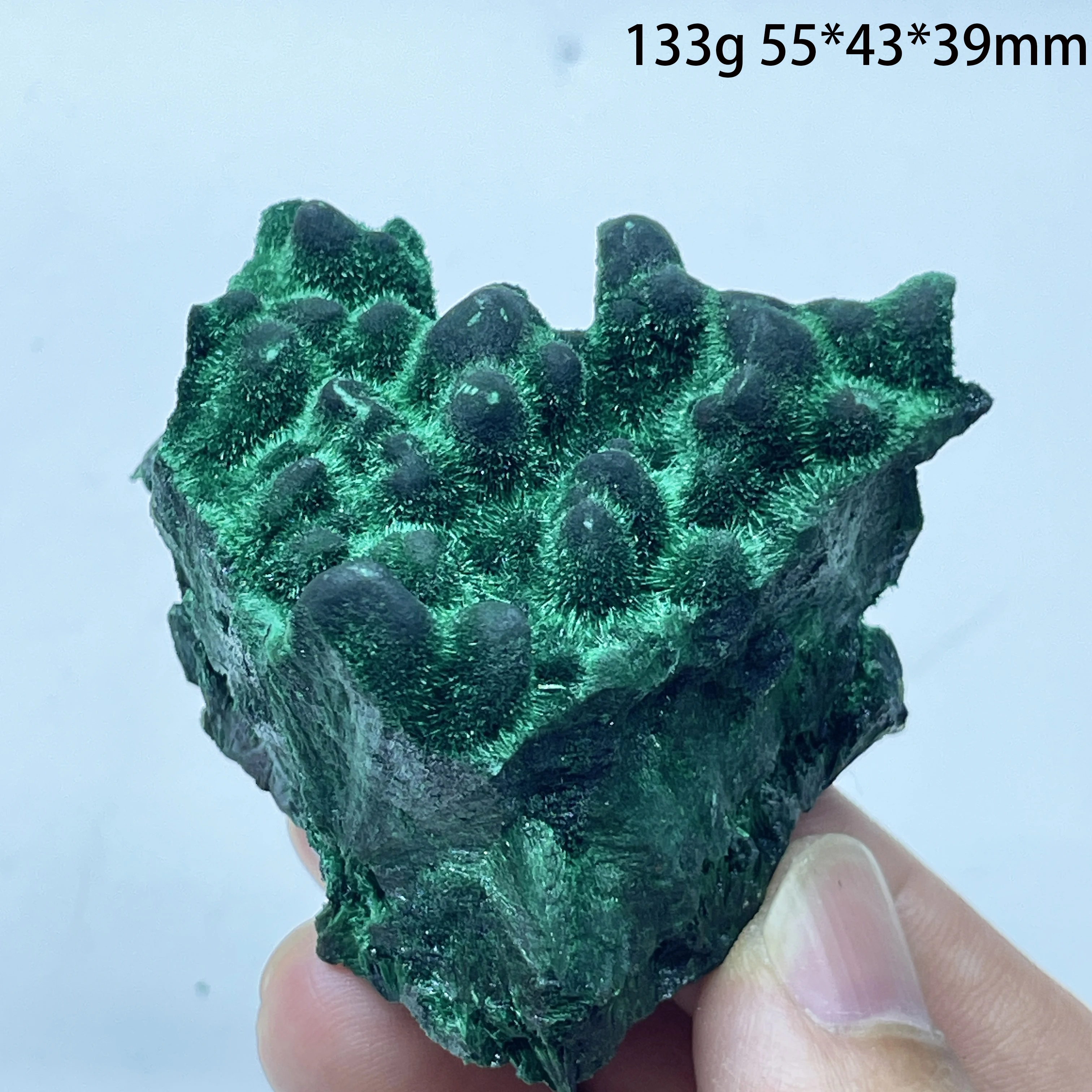 Natural Needlelike Malachite Mineral Specimen Quartz Crystal Raw Stone Collection Home Decor