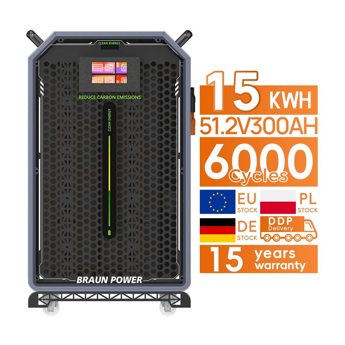 Eu Stock 15kwh 51.2v 300ah Lifepo4 Battery Wall Mounted 48v 200AH 230ah 280ah 300ah Manyi Lifepo4 Battery Battery